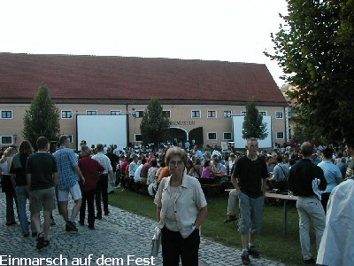 Einmarsch auf dem Fest